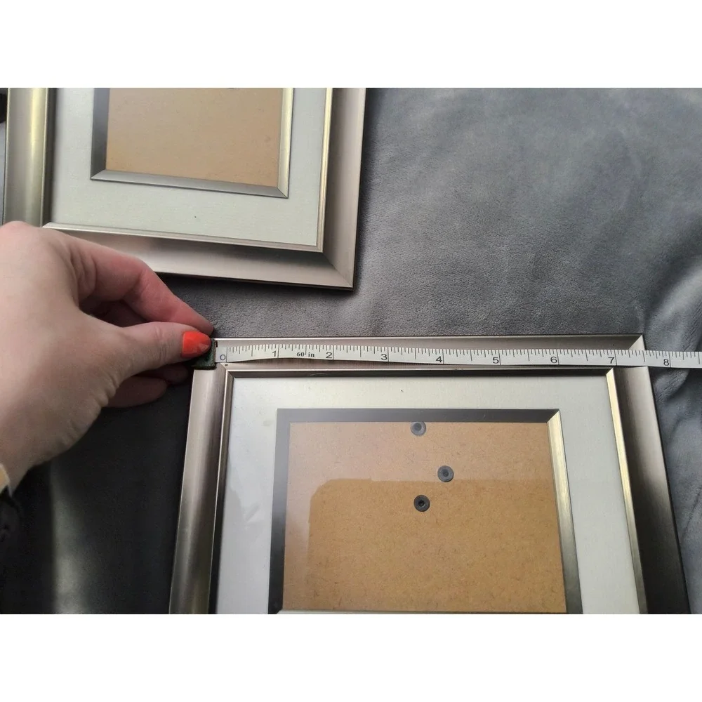 Set of 3 Silvertone Picture Frames